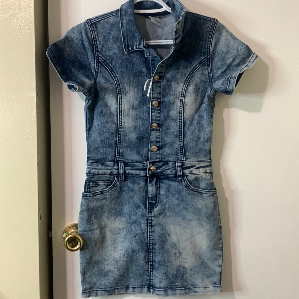 AQ/AQ : Blue Jean Denim Dress Size: 12 (girls)